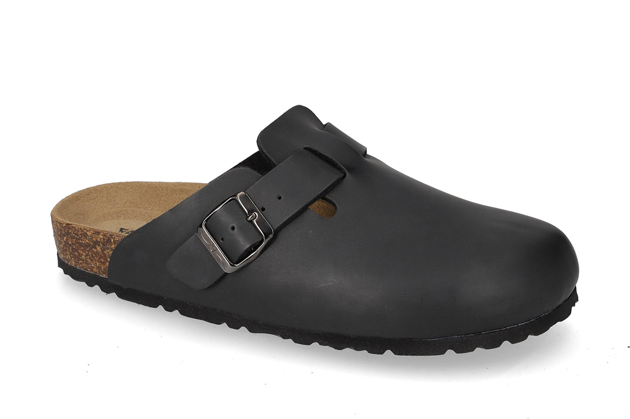 Black Footbed Sandal VG850T