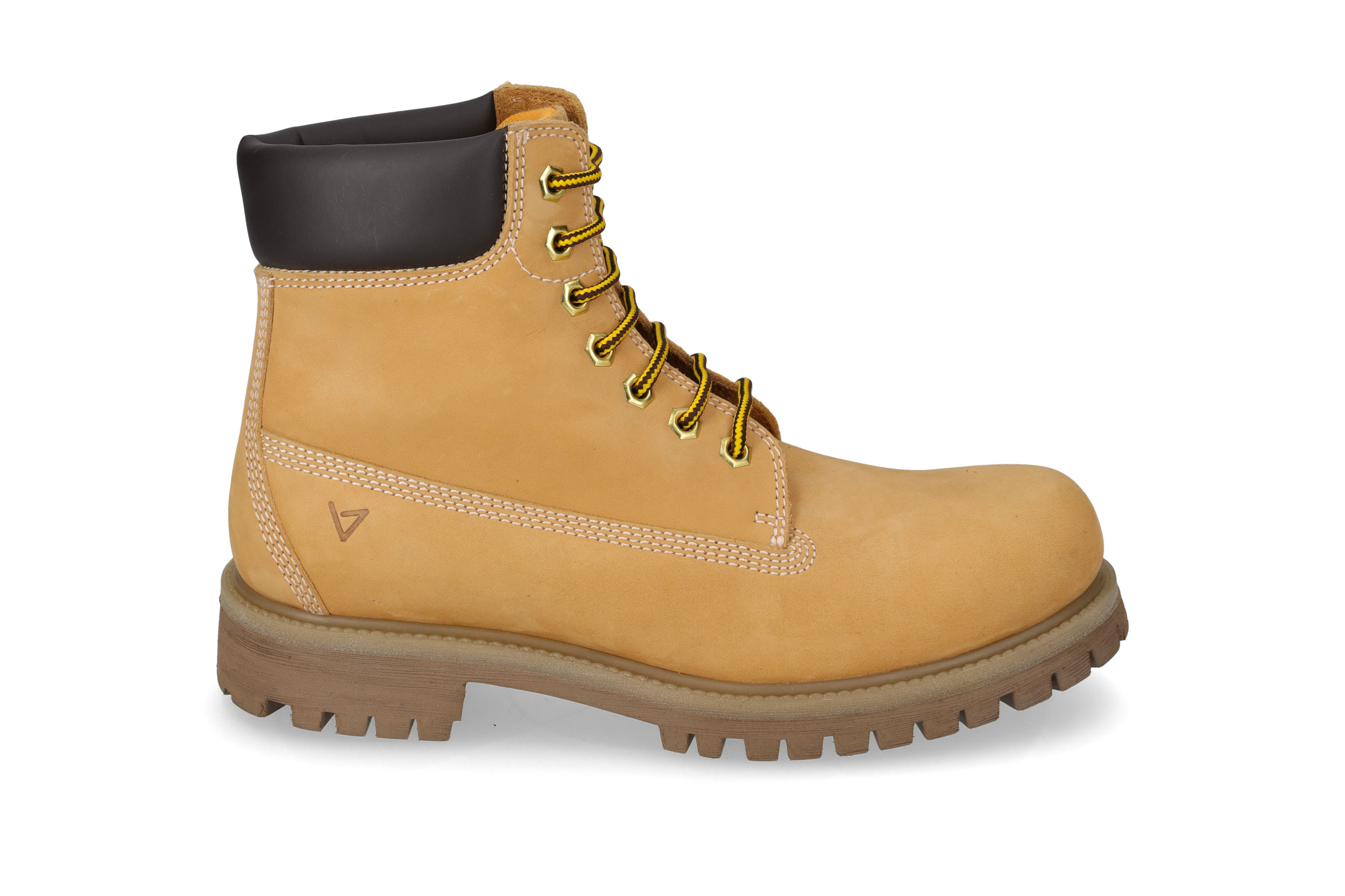 Ochre Nubuck Lace-Up Ankle Boot 360850