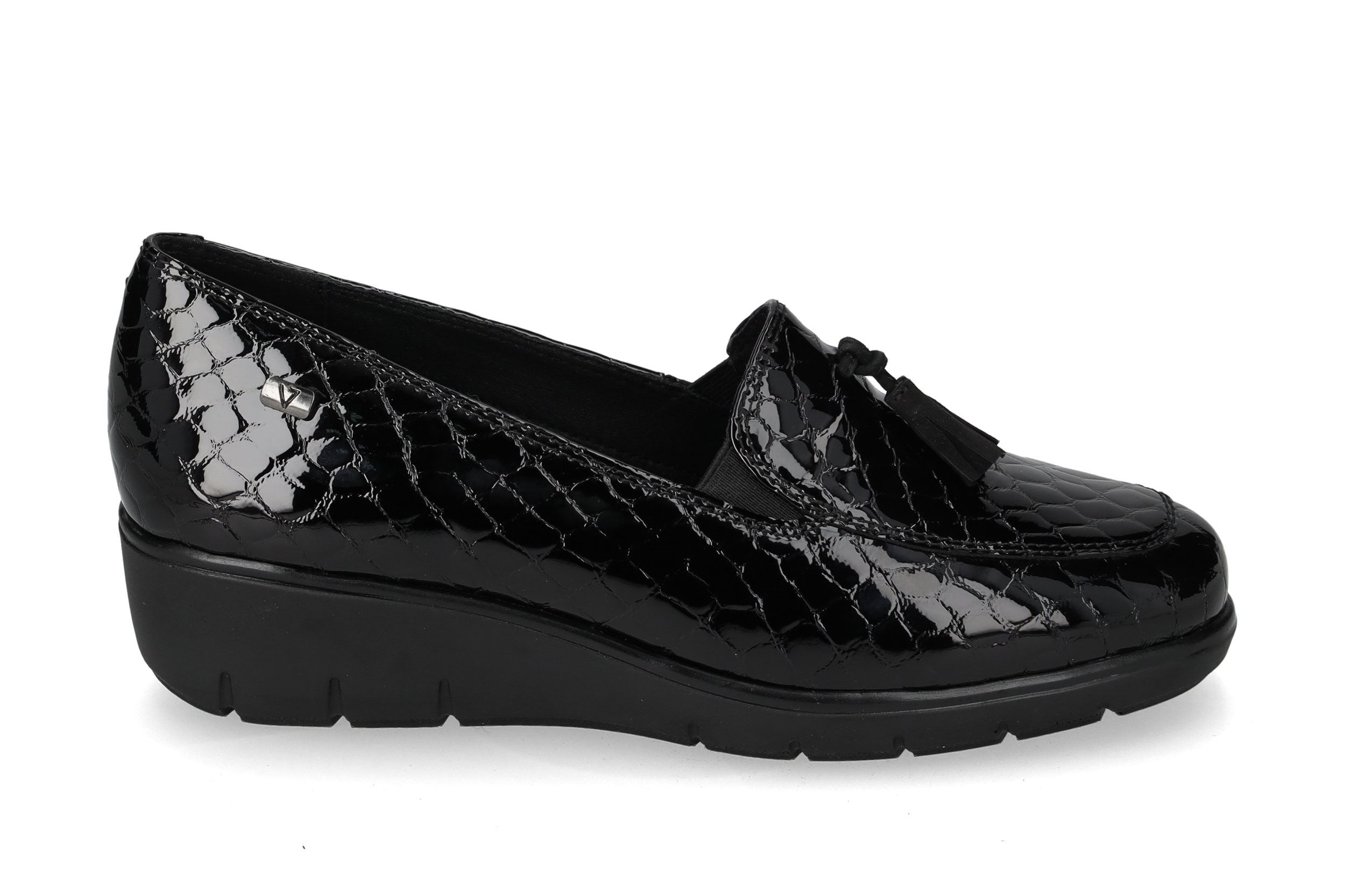 Black Croc-Effect Loafer 36320