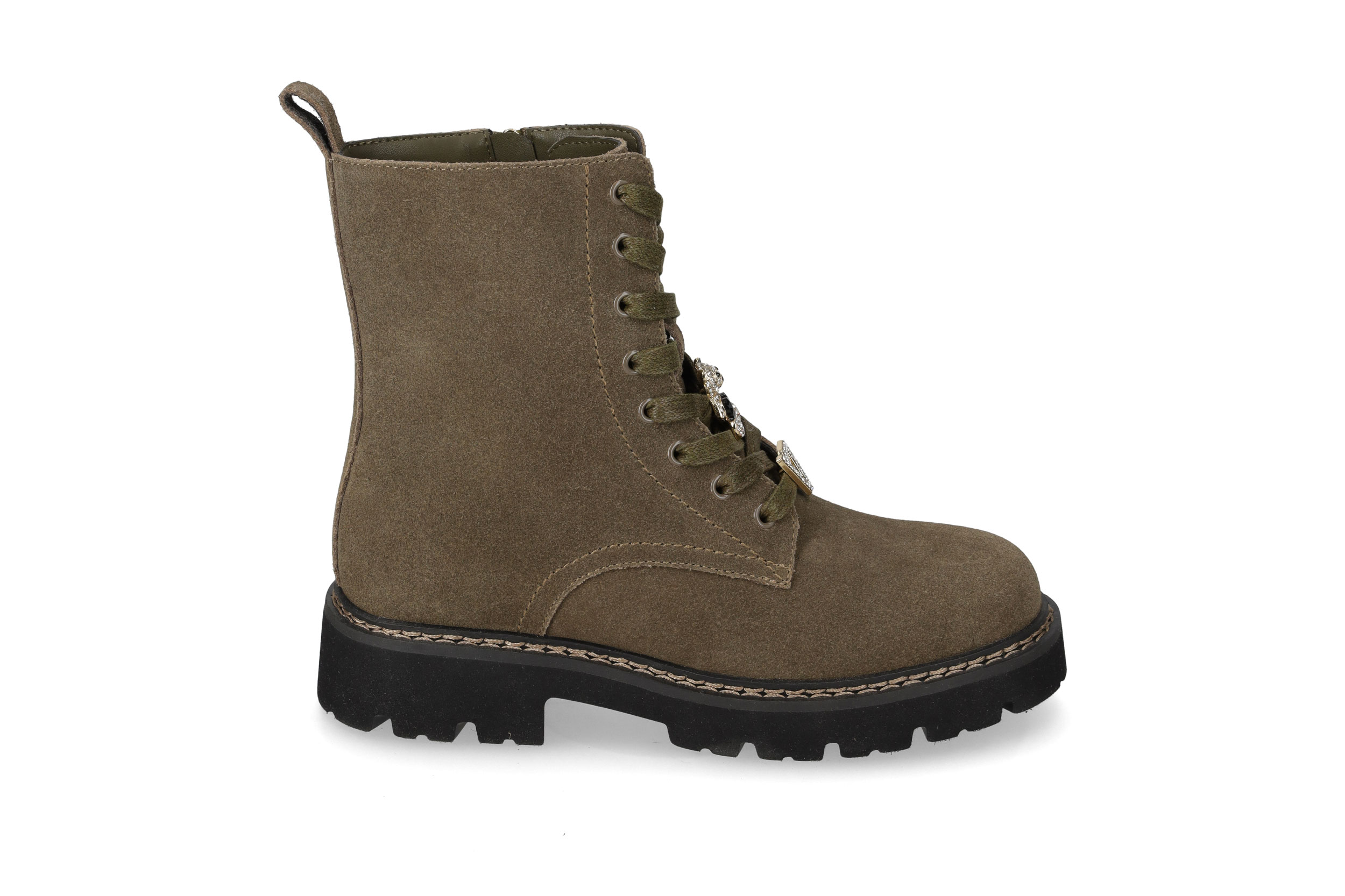 Tronchetto Suede Kaki 44528A