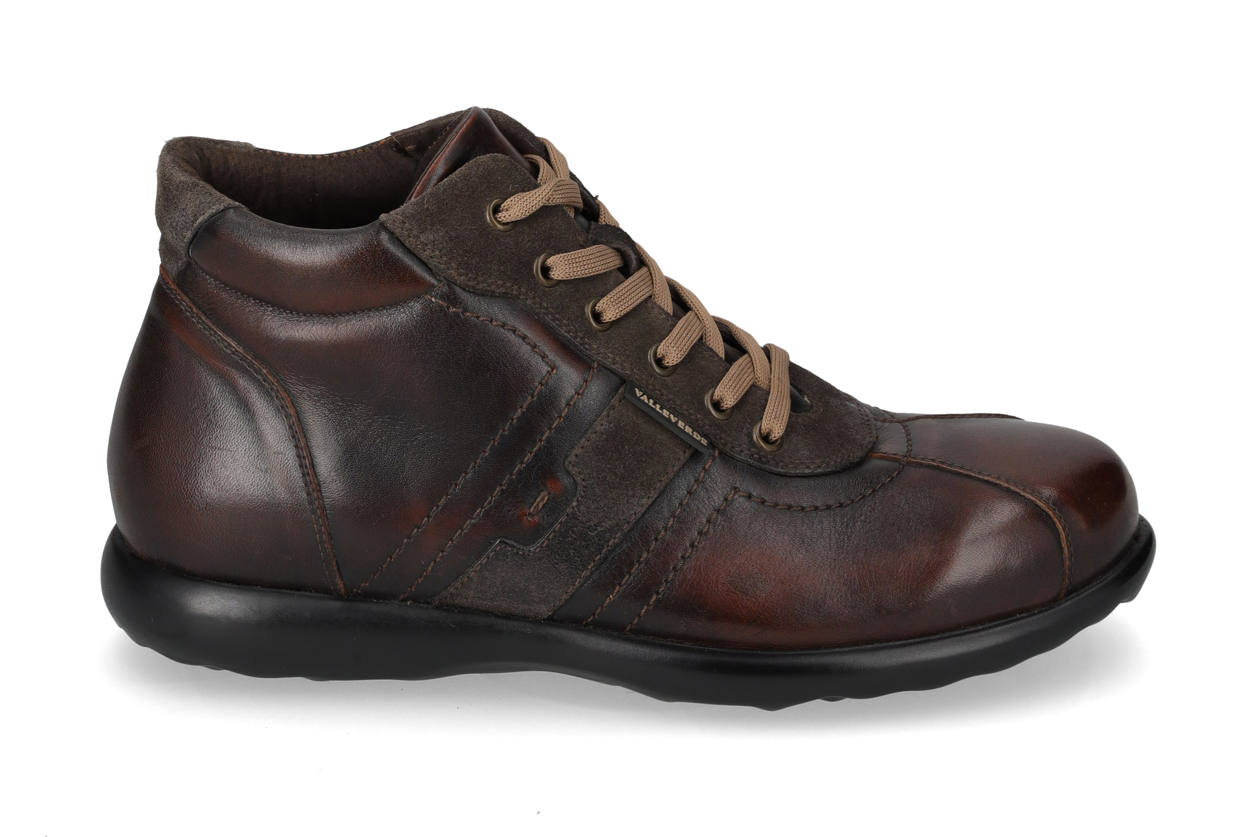 Brown Calfskin Lace-Up Ankle Boot 49802