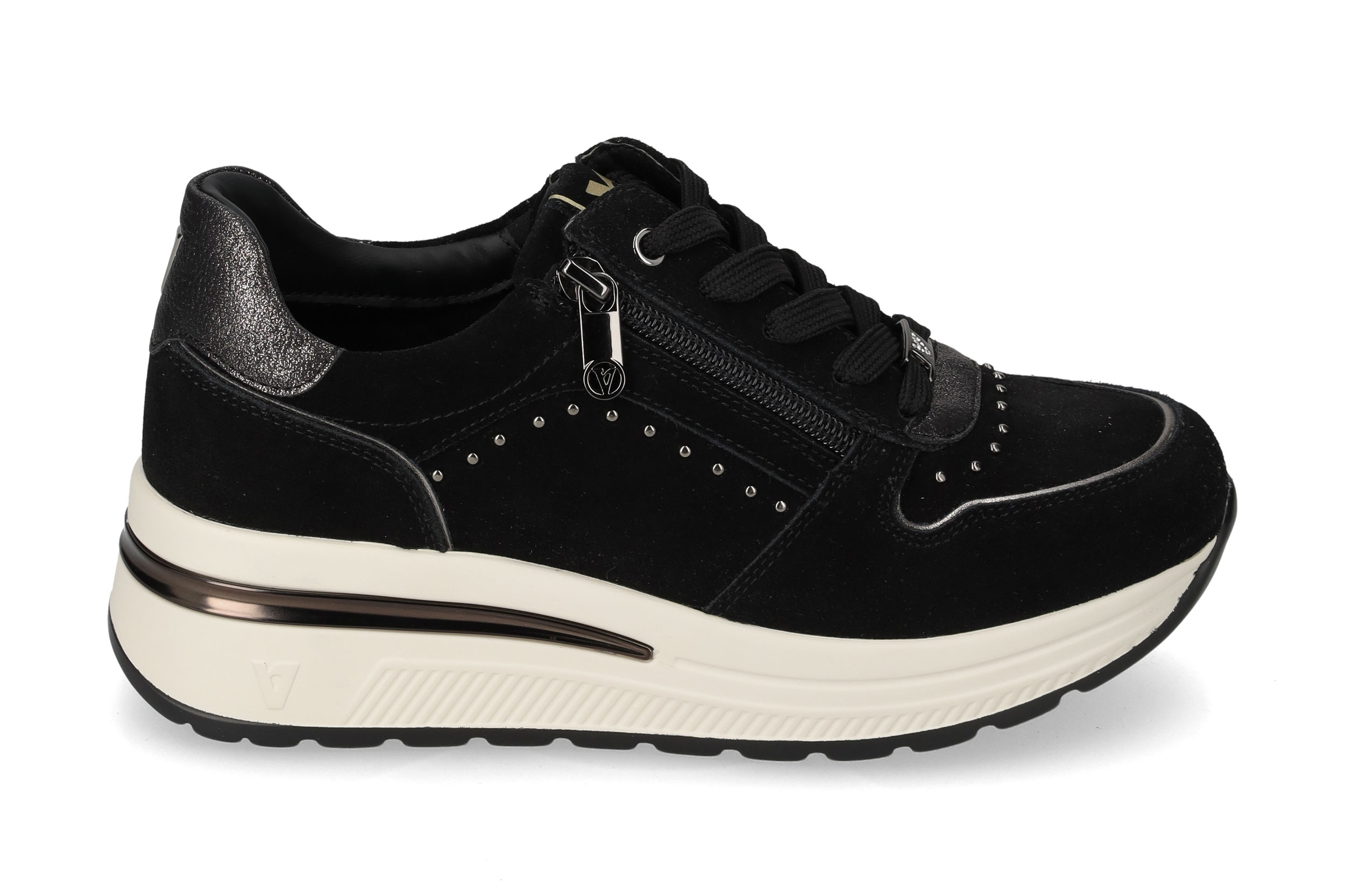 Black Suede Sneaker V35353