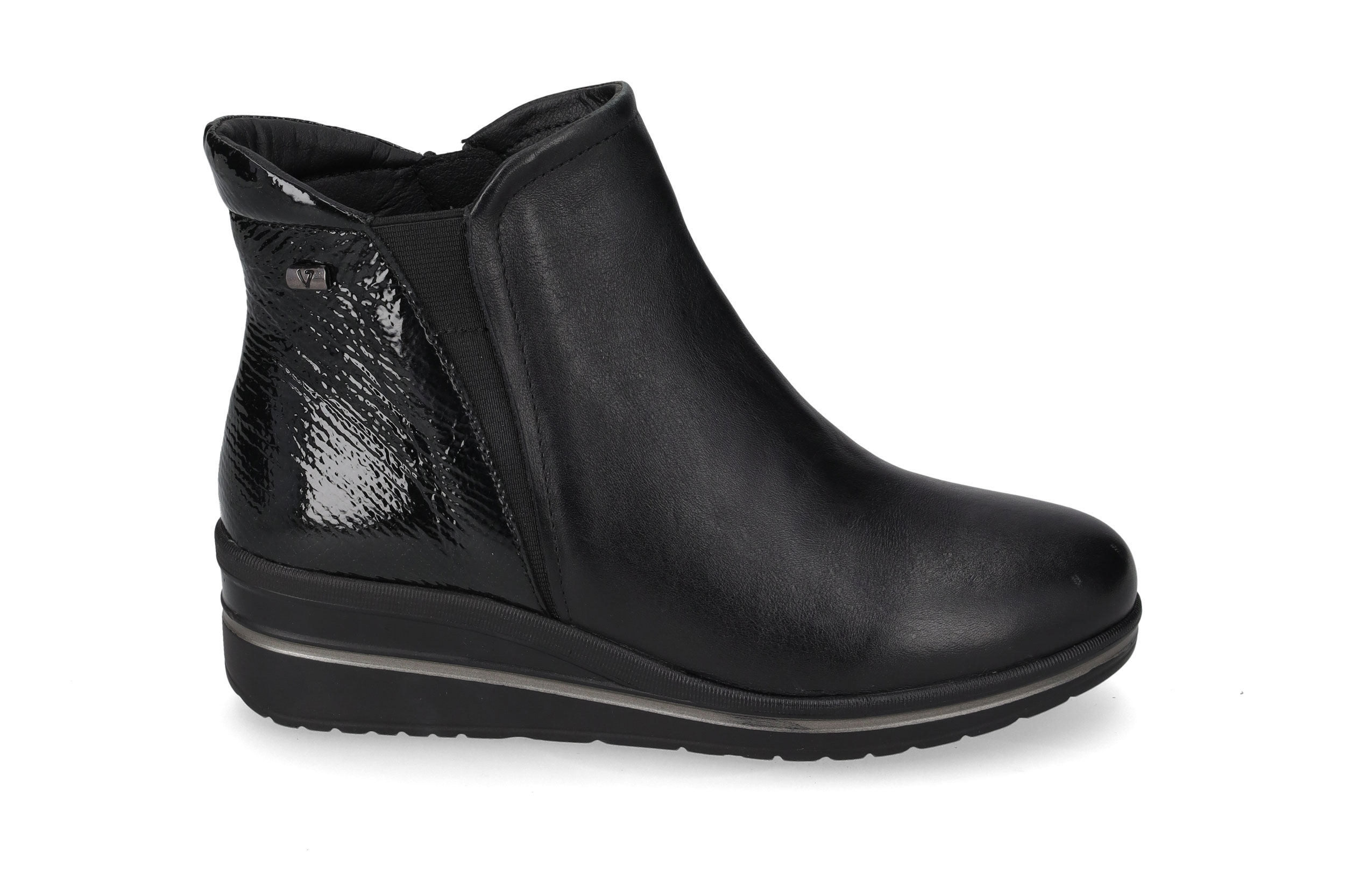 Black Nappa Leather Ankle Boot VD254W