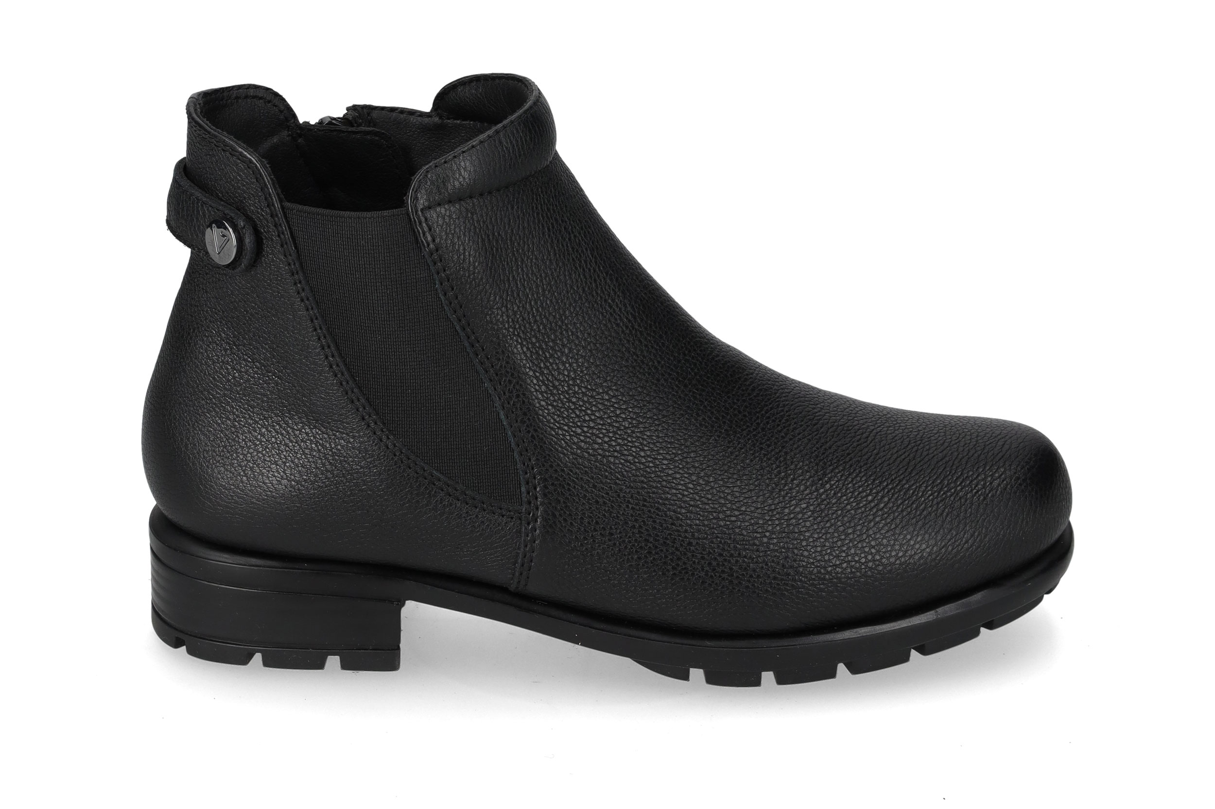 Black Nappa Leather Ankle Boot VS10551W