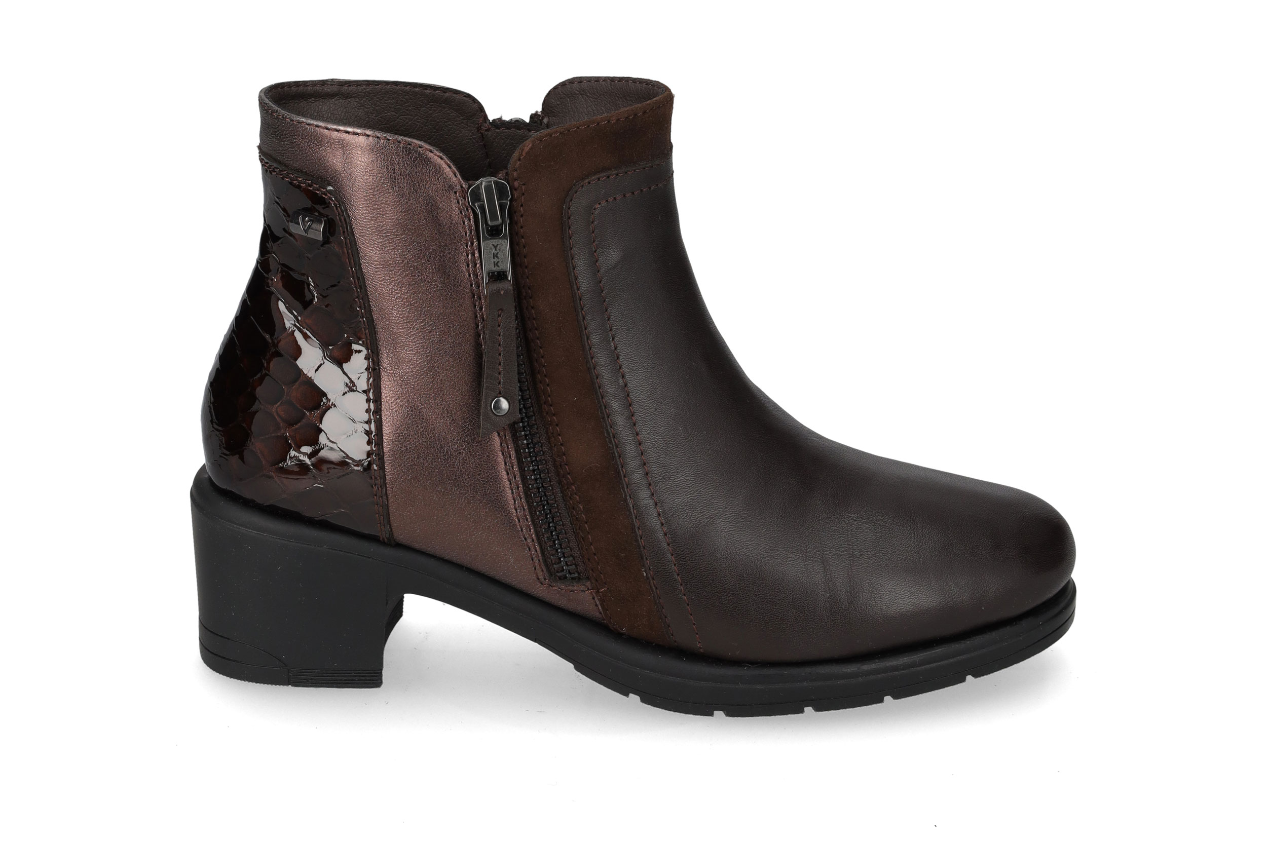 Brown Nappa Leather Ankle Boot VS10600W